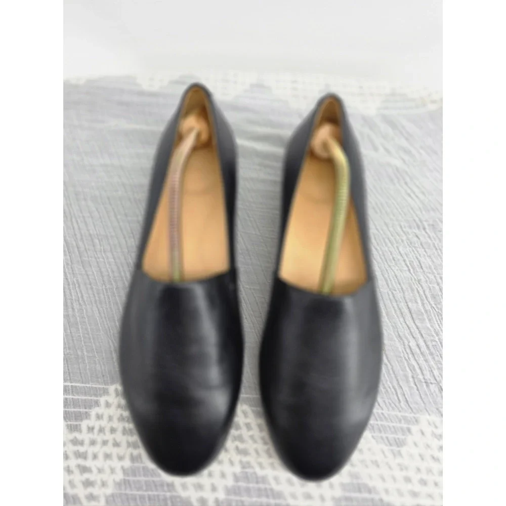 Dansko Fawna Black Leather Slip On Loafers Flats Women Size 40 EU 9.5-10 US
